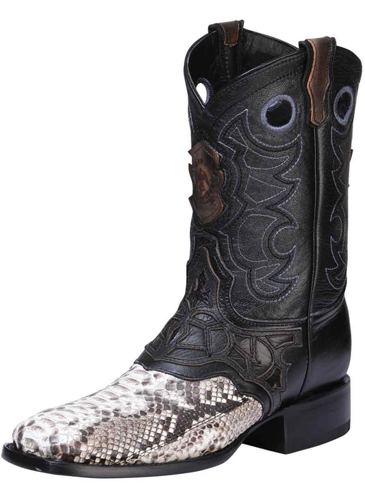 Original Python Exotic Rodeo Cowboy Boots for Men 'El General' - ID: 33292