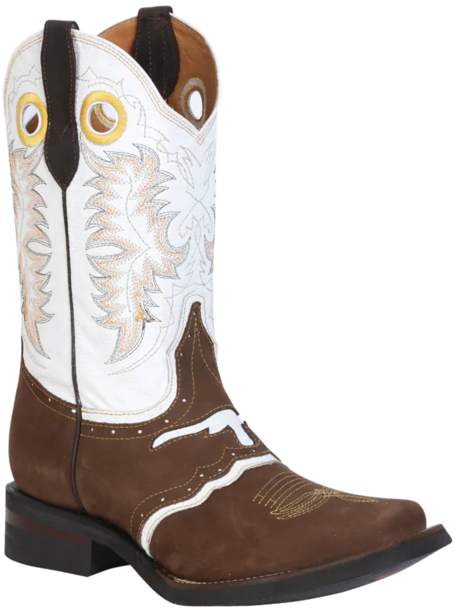 Rodeo Cowboy Boots with Genuine Leather Mask for Men 'El General' - ID: 33313