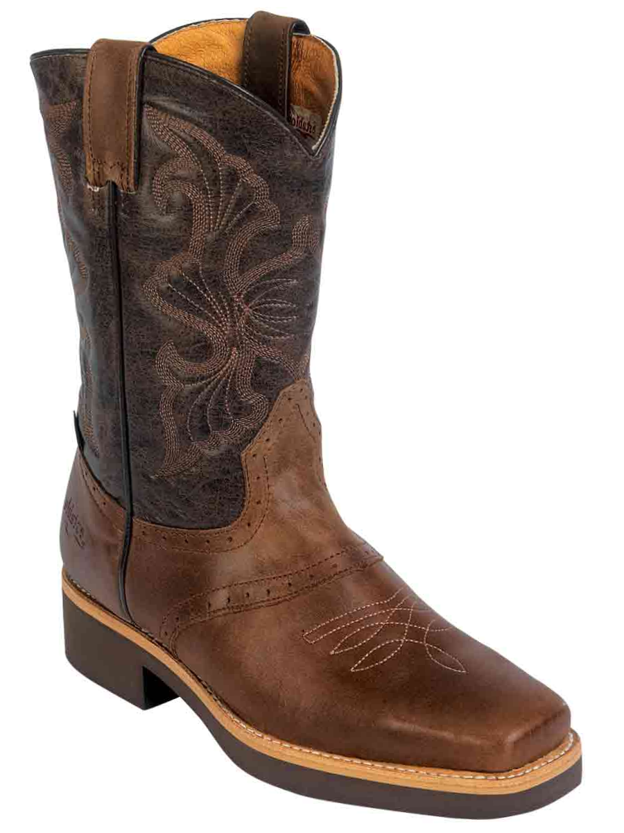 Work Boots Rodeo Pull-On Tube with Genuine Leather Soft Tip for Men 'Stable' - ID: 33557