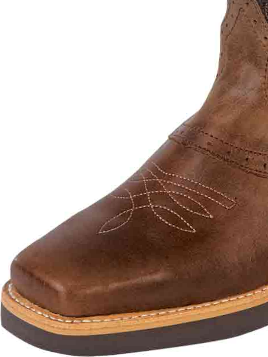 Work Boots Rodeo Pull-On Tube with Genuine Leather Soft Tip for Men 'Stable' - ID: 33557