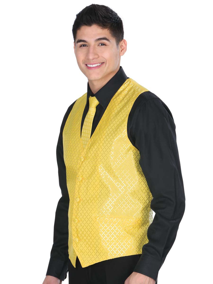 Yellow Dress Vest for Men 'El General' - ID: 34155
