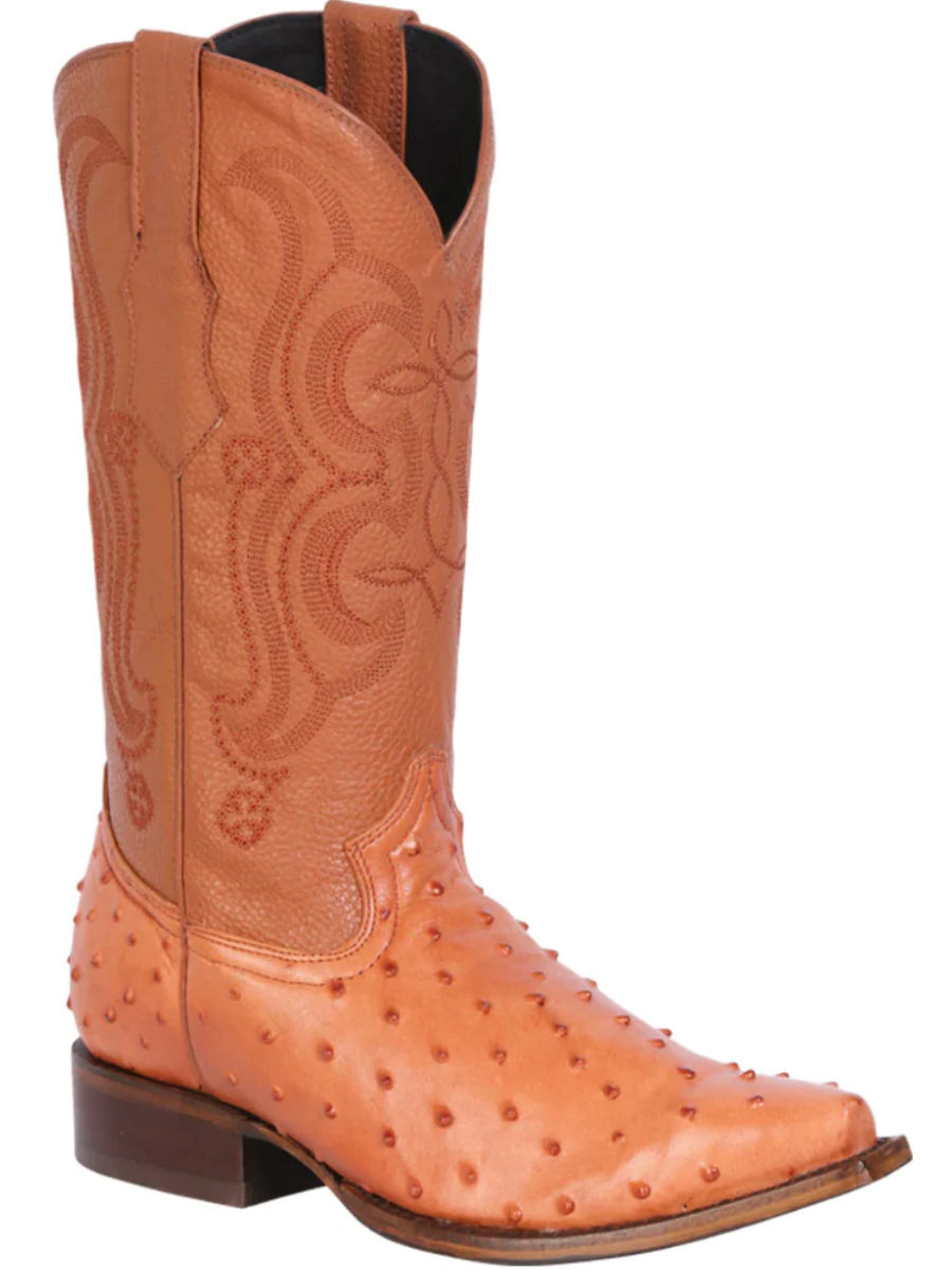 Imitation Ostrich Cowboy Boots Engraved in Cowhide Leather for Men 'El Señor de los Cielos' - ID: 40847 Cowboy Boots El Señor de los Cielos