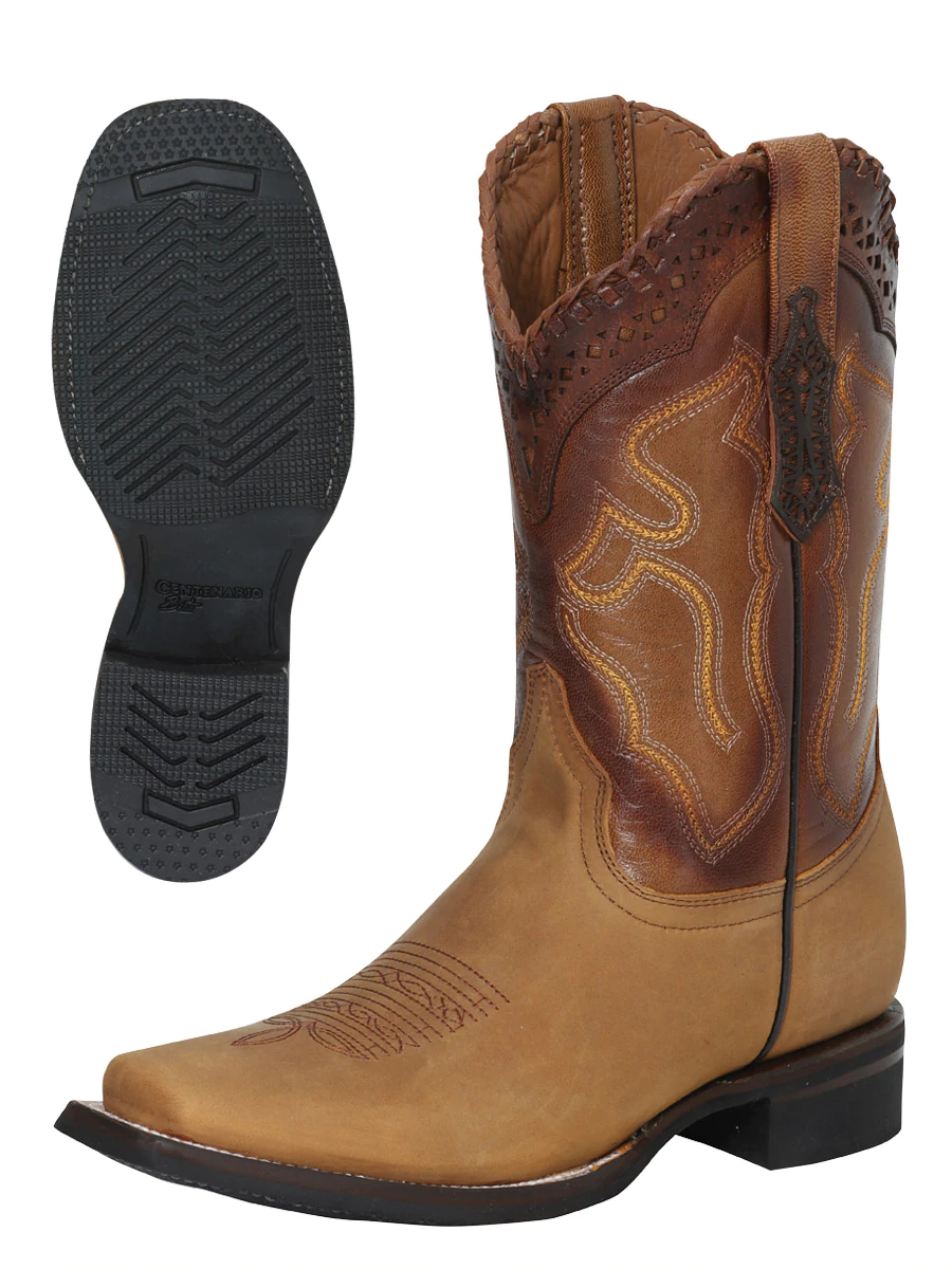 Classic Genuine Leather Rodeo Cowboy Boots for Men 'El General' - ID: 40918 Cowboy Boots El General
