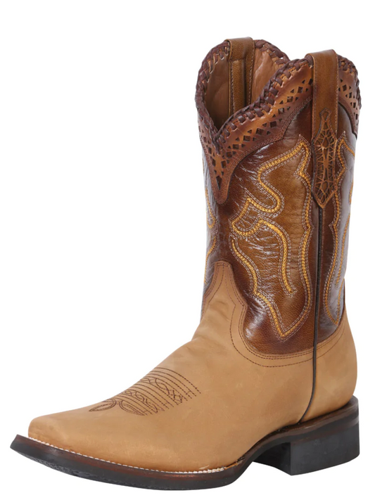 Classic Genuine Leather Rodeo Cowboy Boots for Men 'El General' - ID: 40918 Cowboy Boots El General Orix
