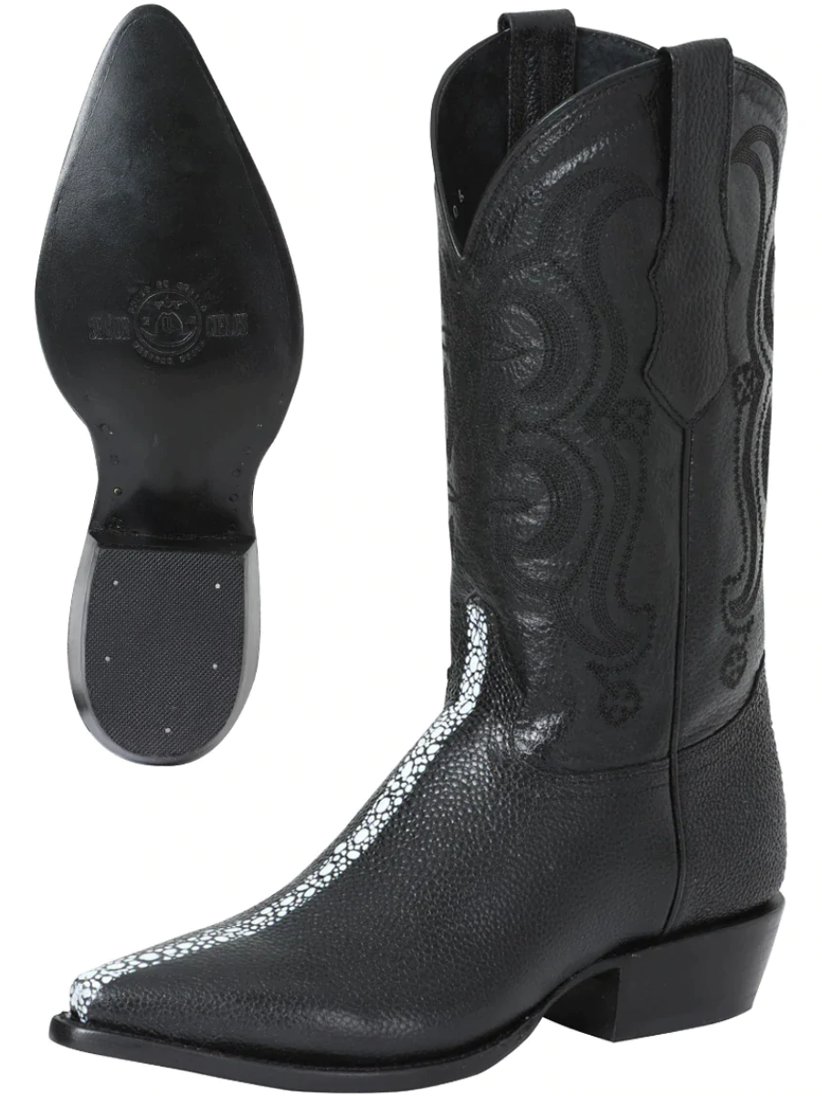 Cowboy Boots Imitation of Stingray P / C Engraving in Cow Leather for Men 'The Lord of the Skies' - ID: 41528