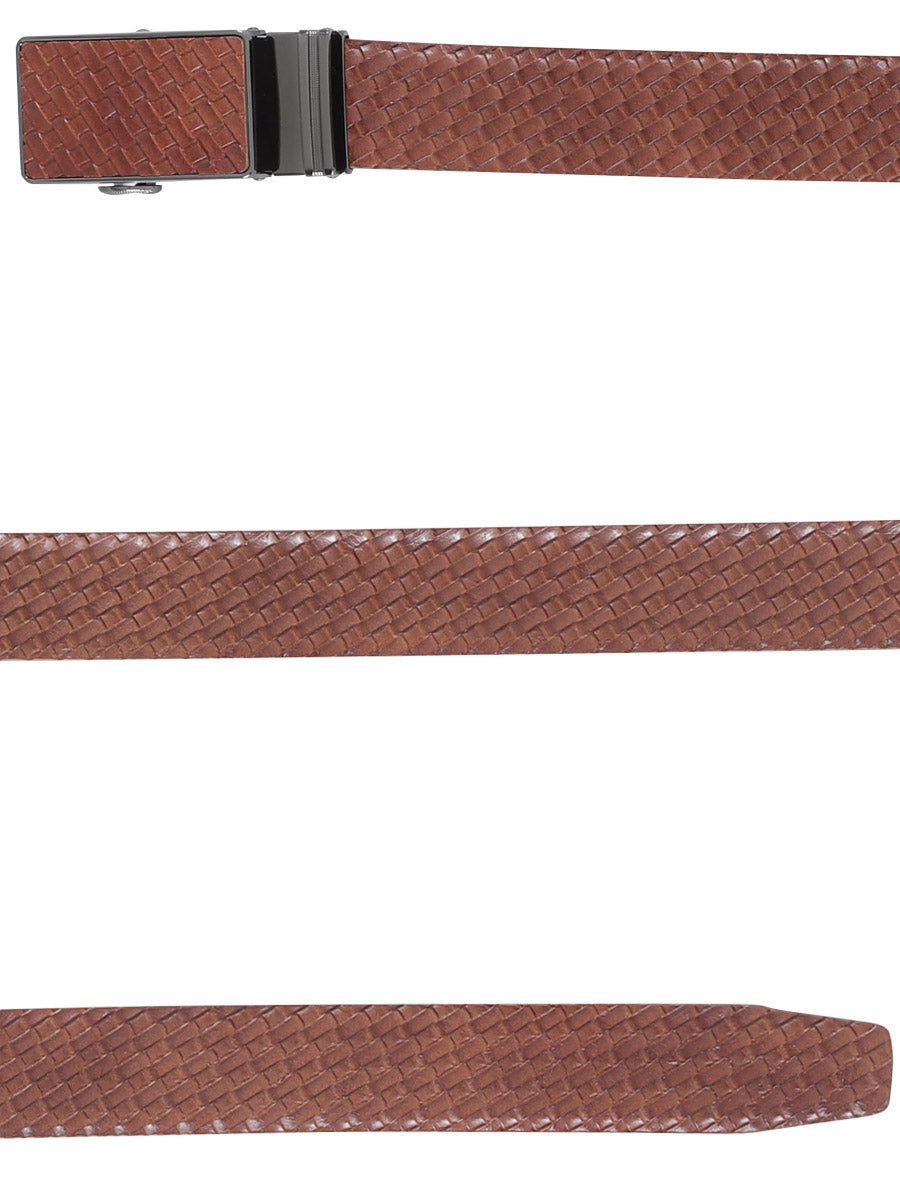 Genuine Woven Leather Dress Belt for Men 1 1/2" Width 'El General' - ID: 42314