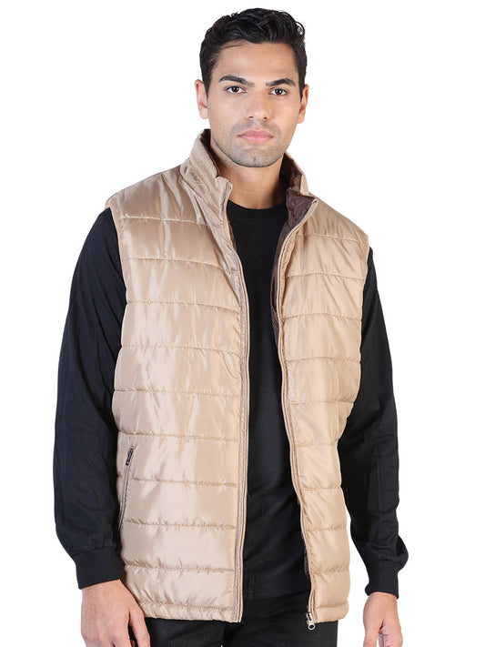 Khaki Ultralight Padded Vest for Men 'The Lord of the Skies' - ID: 42557