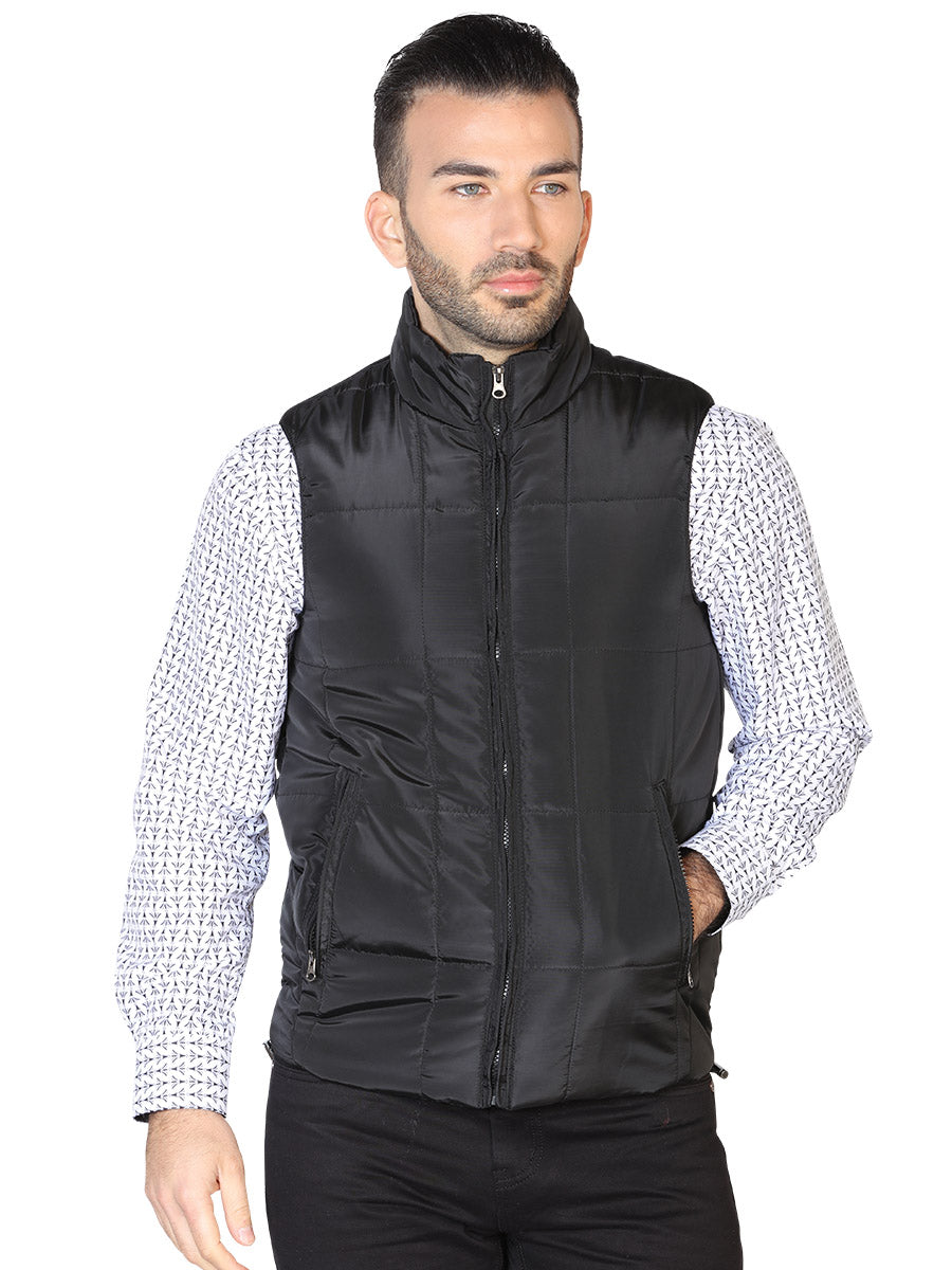 Black Ultralight Padded Vest for Men 'The Lord of the Skies' - ID: 42612