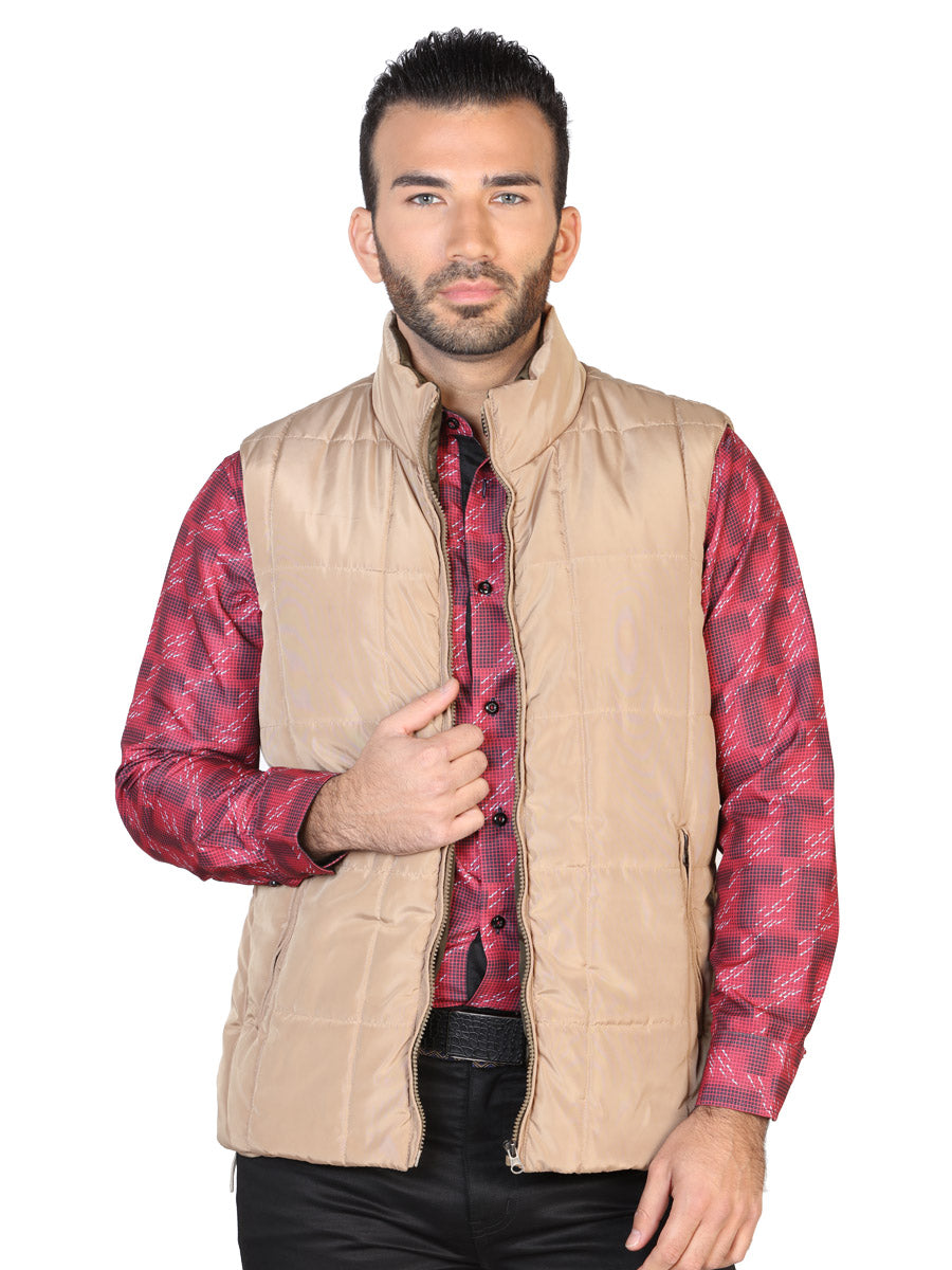 Khaki Ultralight Padded Vest for Men 'The Lord of the Skies' - ID: 42613