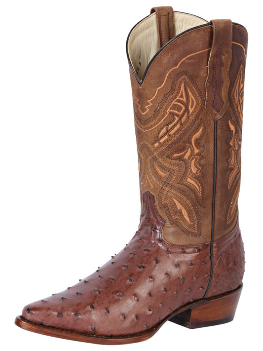 Original Exotic Ostrich Cowboy Boots for Men '100 Years' - ID: 42767 Cowboy Boots 100 Years Kango Taback