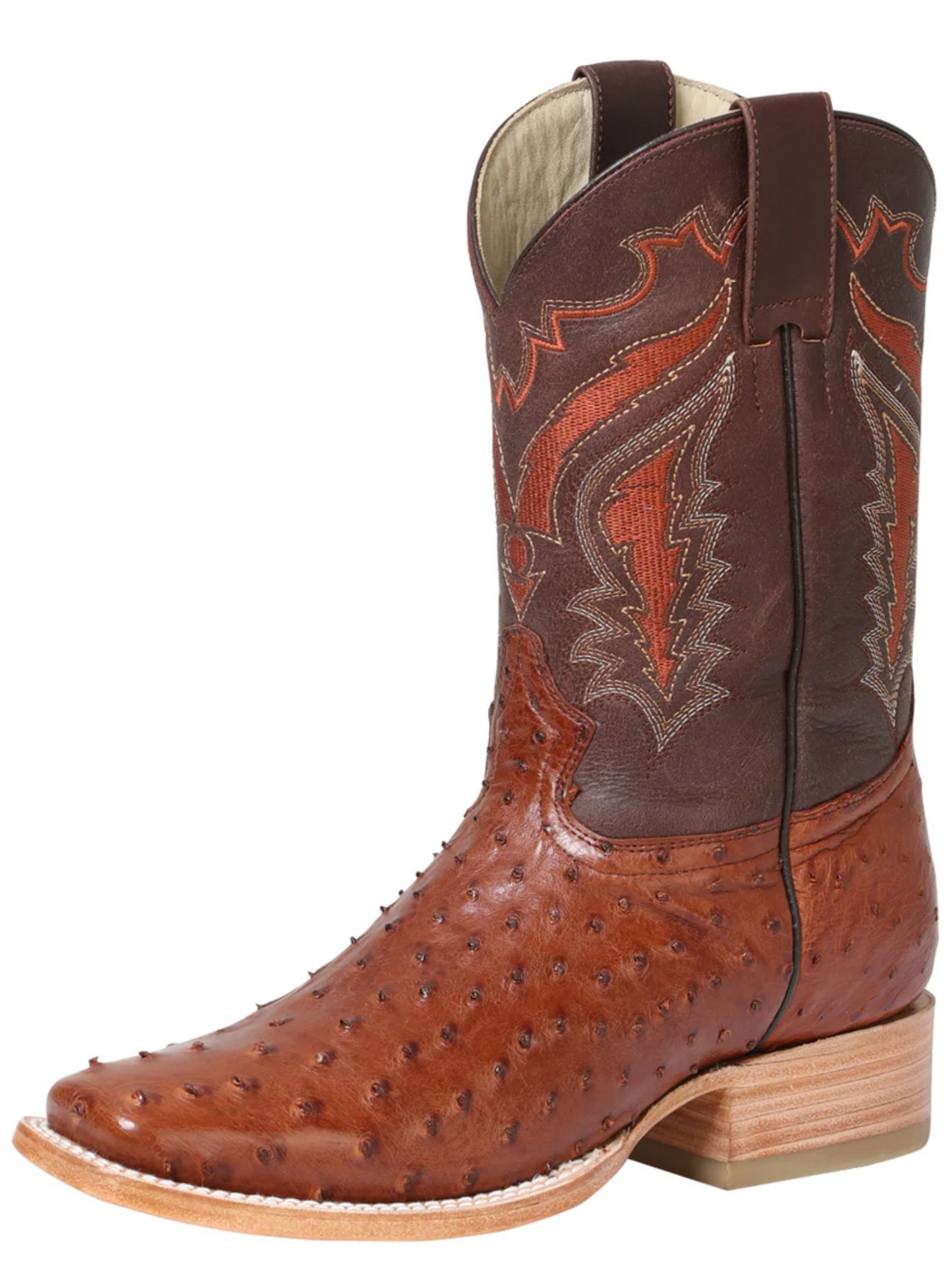 Original Ostrich Rodeo Exotic Cowboy Boots for Men '100 Years' - ID: 42770