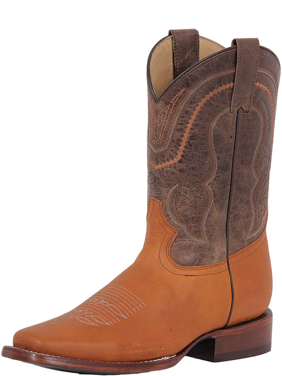 Classic Genuine Leather Rodeo Cowboy Boots for Men 'El General' - ID: 42995 Cowboy Boots El General Miel