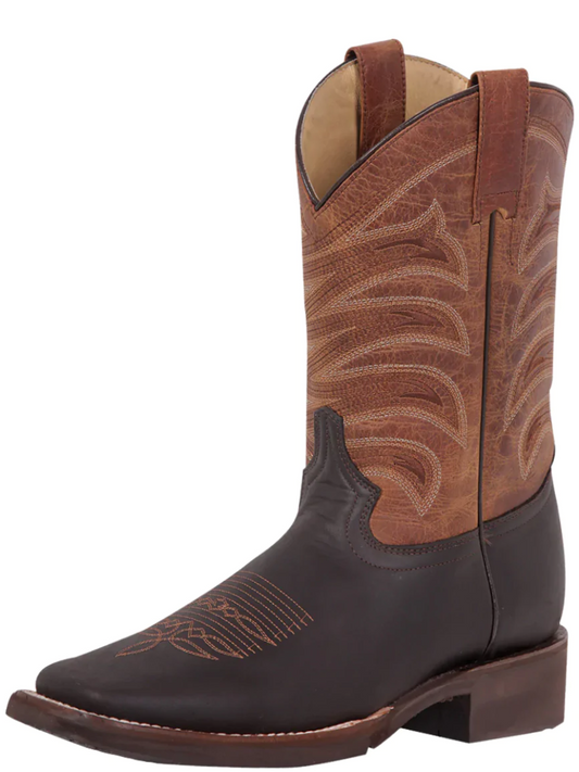 Classic Genuine Leather Rodeo Cowboy Boots for Men 'El General' - ID: 43000 Cowboy Boots El General Choco