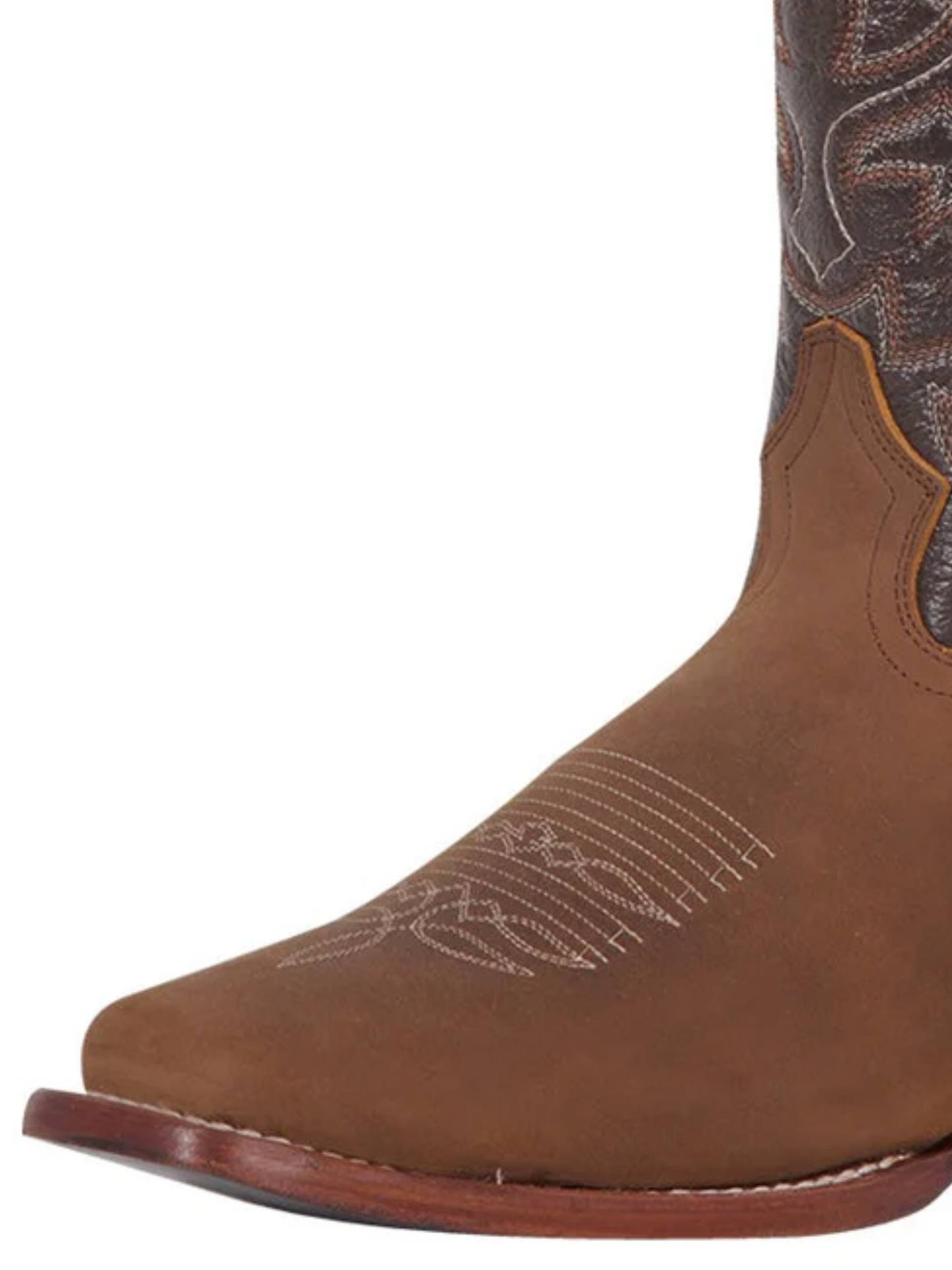 Classic Genuine Leather Rodeo Cowboy Boots for Men 'El General' - ID: 43007