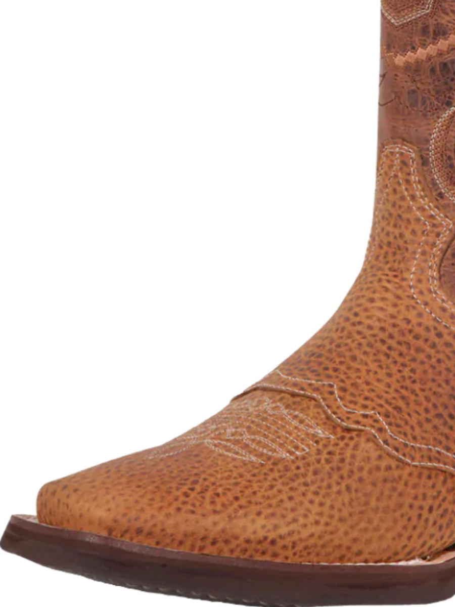 Classic Genuine Leather Rodeo Cowboy Boots for Men 'El General' - ID: 43012