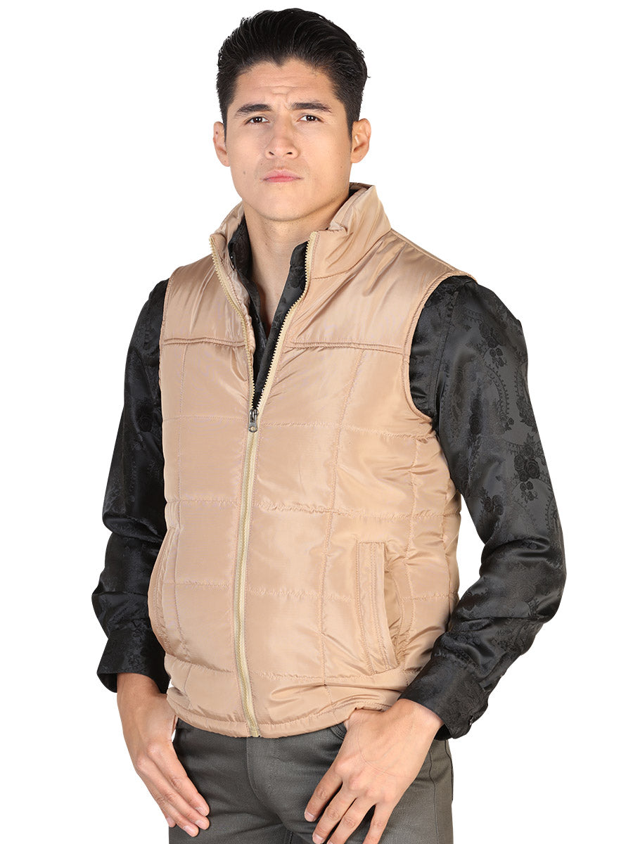 Khaki Ultralight Padded Vest for Men 'The Lord of the Skies' - ID: 43162