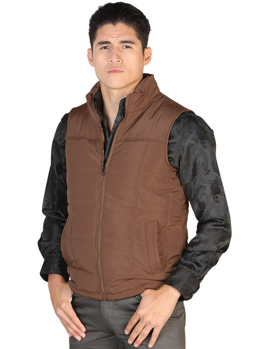 Brown Ultralight Padded Vest for Men 'The Lord of the Skies' - ID: 43163
