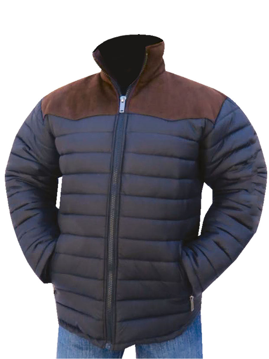 Ultralight Padded Jacket Supreme Quality AAA Black/Brown for Men 'El General' - ID: 43327 Jacket El General
