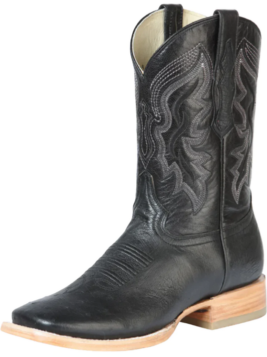 Original Ostrich Belly Exotic Rodeo Cowboy Boots for Men '100 Years' - ID: 43519