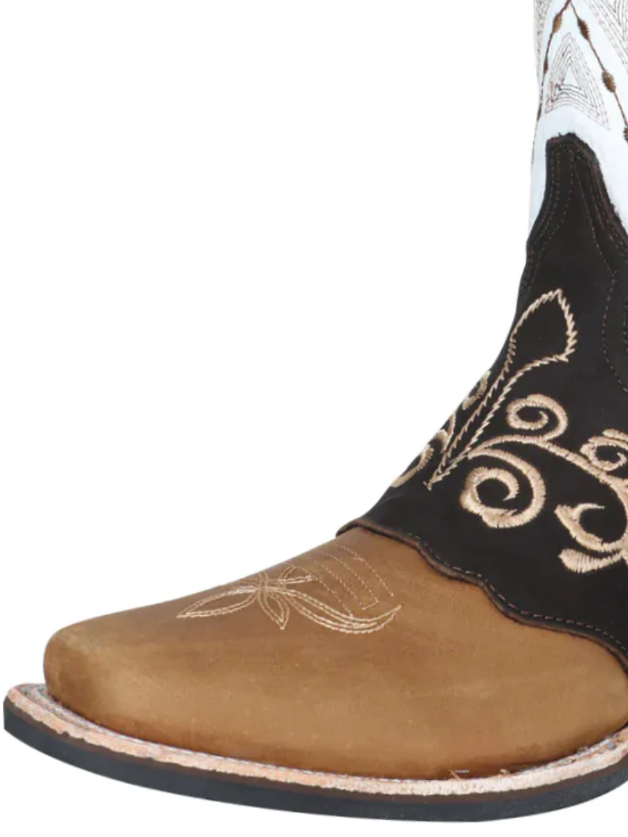 Rodeo Cowboy Boots with Embroidered Genuine Leather Mask for Men 'El Señor de los Cielos' - ID: 124078 Cowboy Boots El Señor de los Cielos