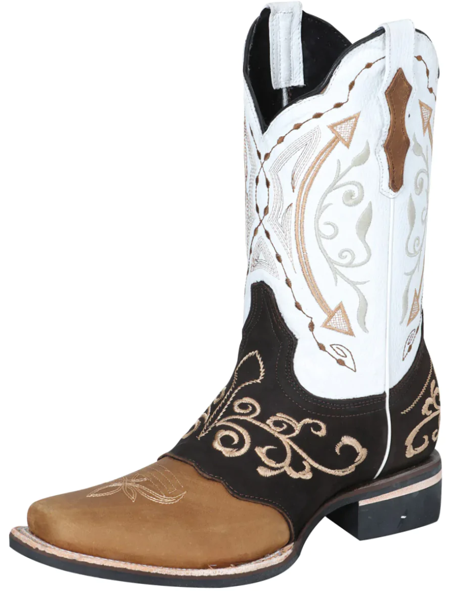 Rodeo Cowboy Boots with Embroidered Genuine Leather Mask for Men 'El Señor de los Cielos' - ID: 124078 Cowboy Boots El Señor de los Cielos Orix