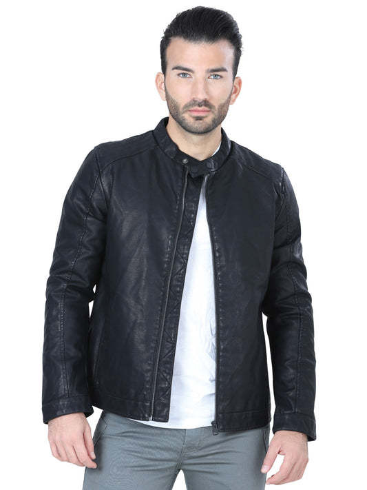 Black Casual Jacket for Men 'El General' - ID: 124255