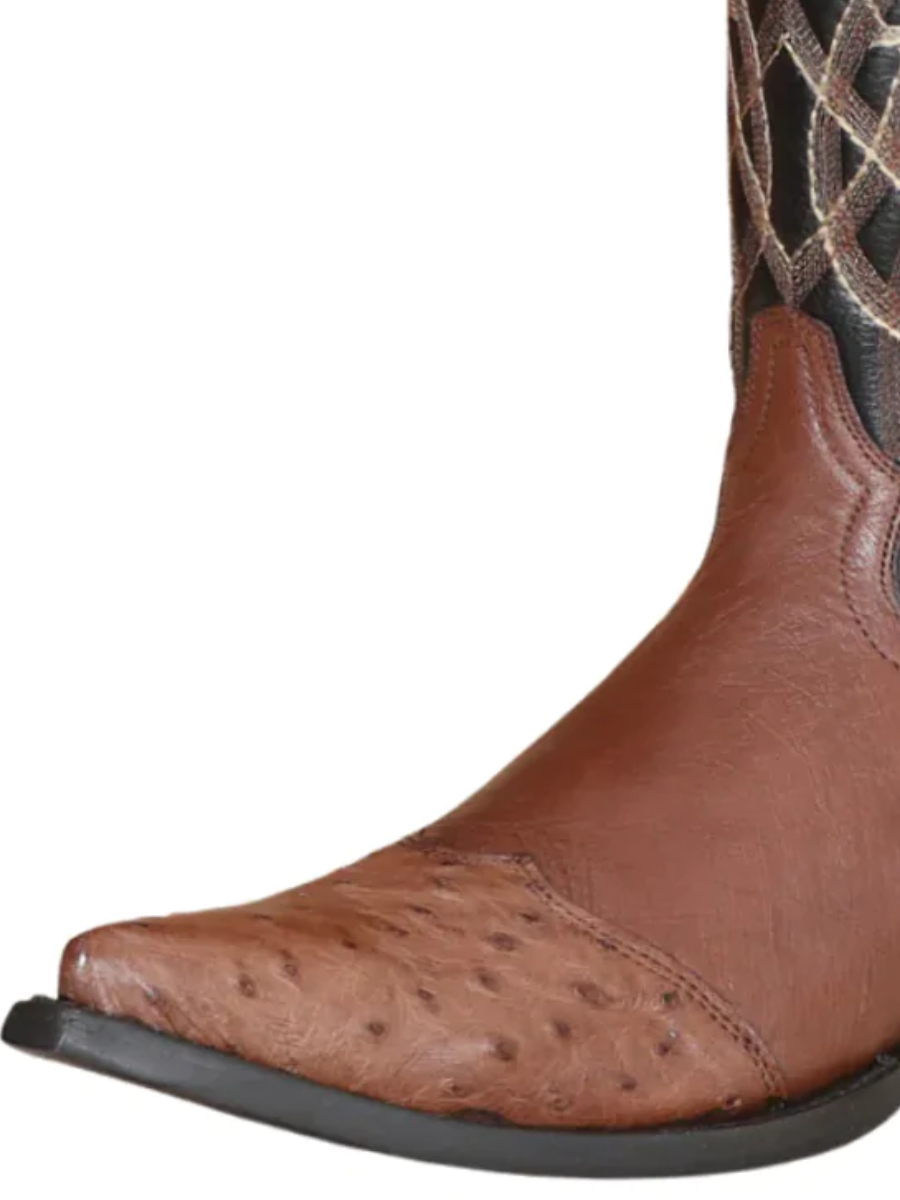 Exotic Cowboy Boots with Original Ostrich Toe for Men 'Centenario' - ID: 124411