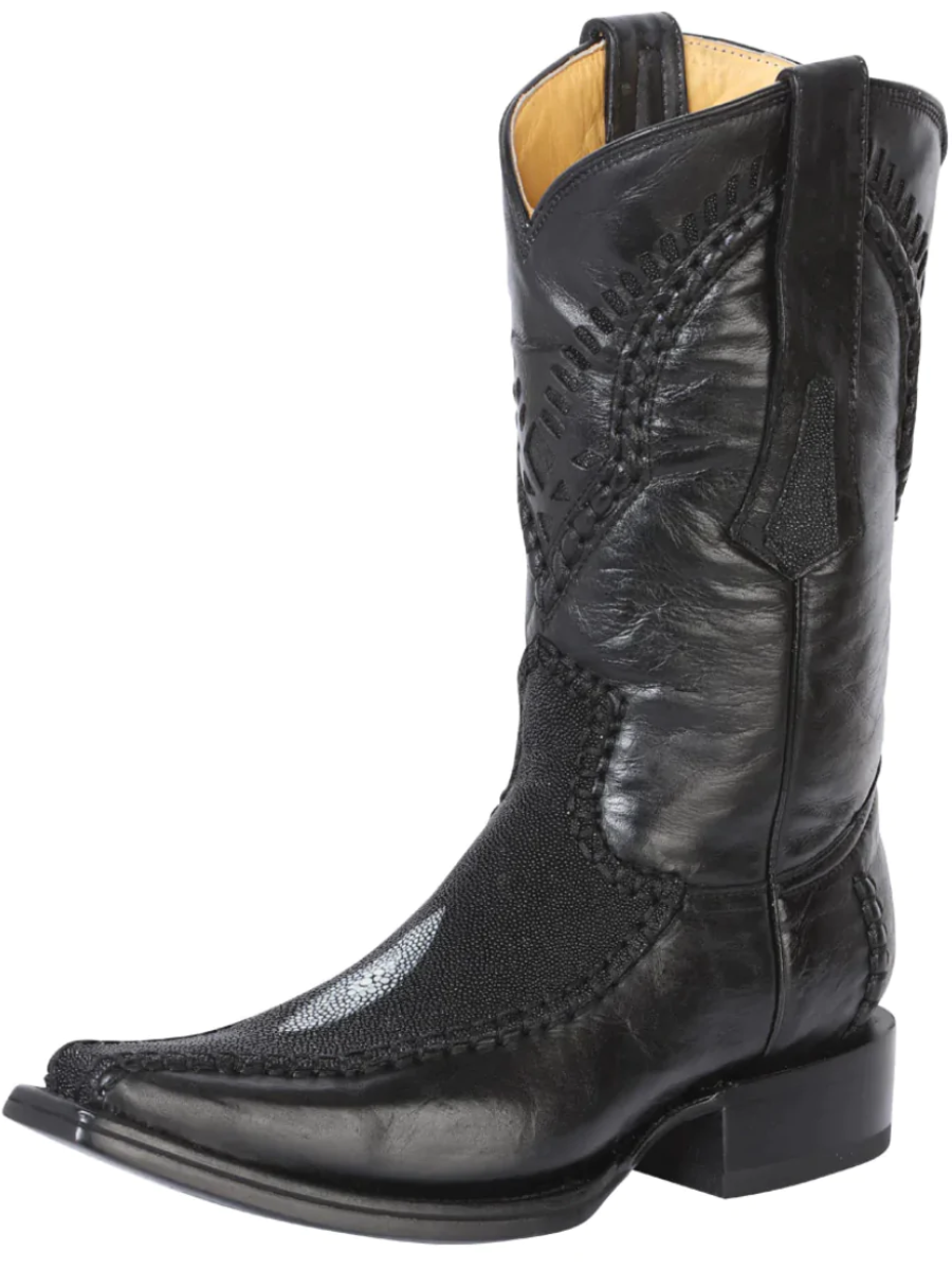 Exotic Manta Ray Original Pearl Simple Cowboy Boots for Men 'Centenario' - ID: 124414