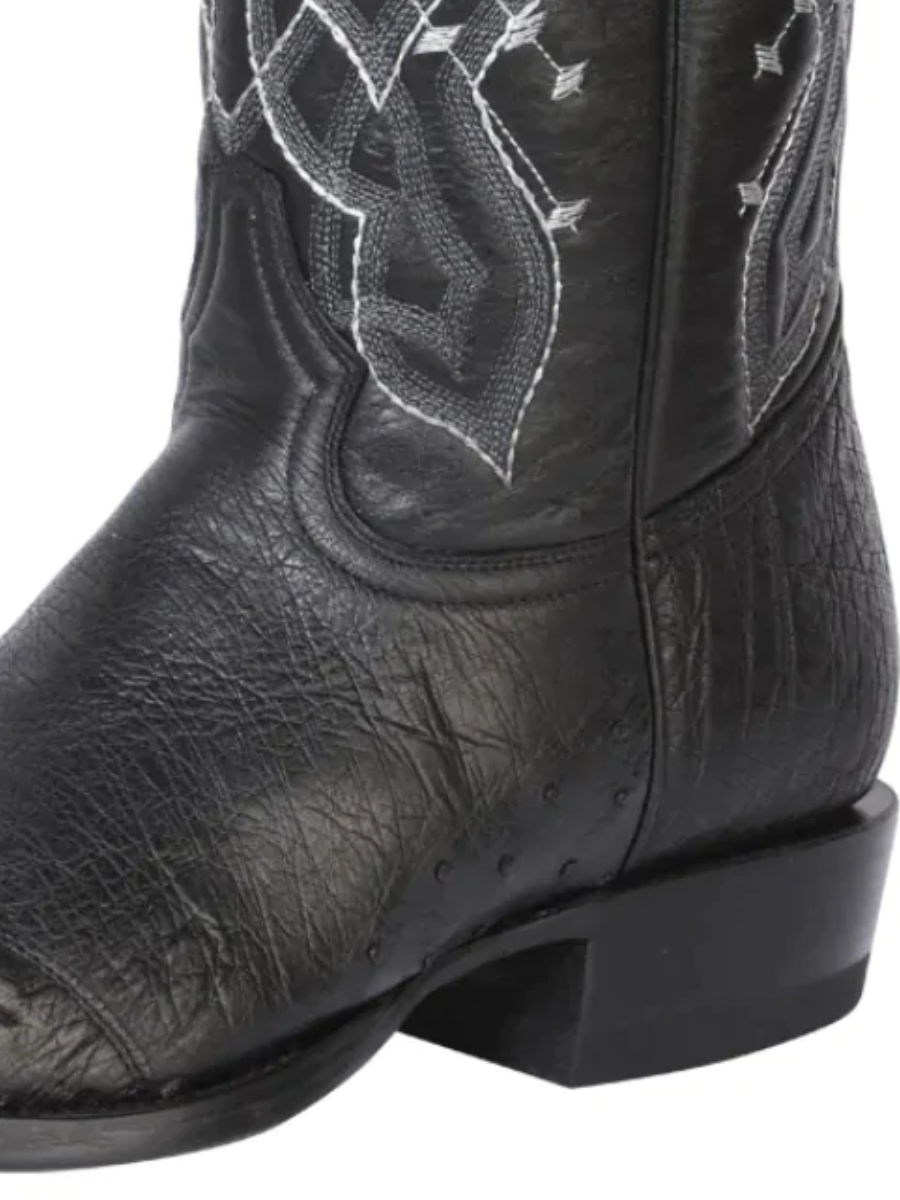 Exotic Cowboy Boots with Original Ostrich Toe for Men 'Centenario' - ID: 124465