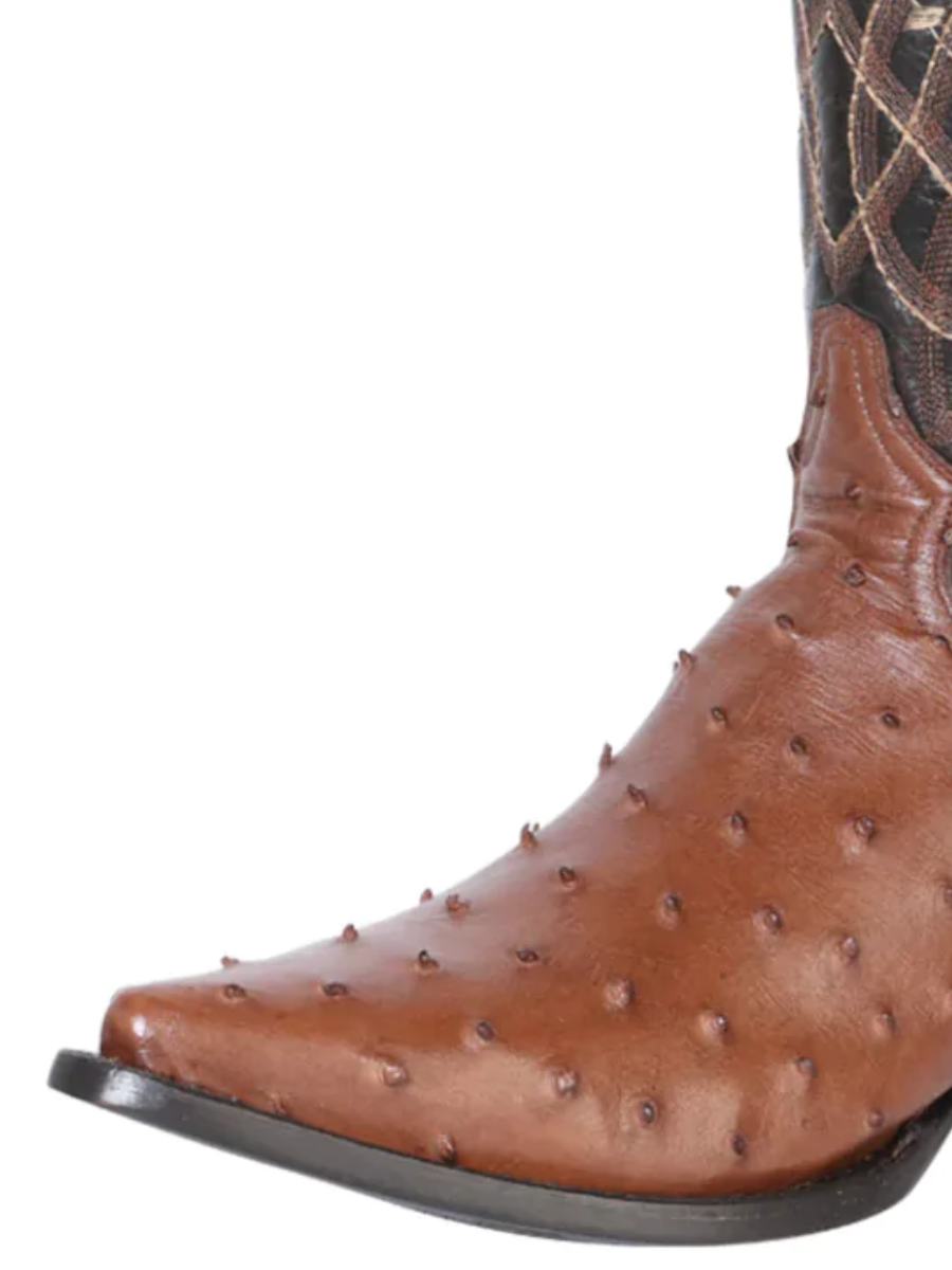 Original Ostrich Exotic Cowboy Boots for Men 'Centenario' - ID: 124469