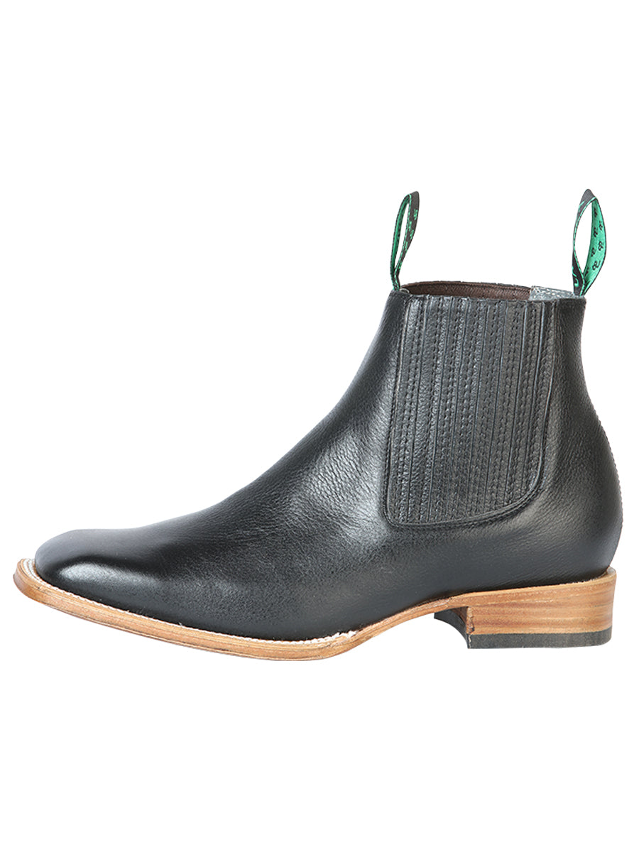 Botines Vaqueros Rodeo Clasicos de Piel Genuina para Hombre 'La Barca' - ID: 126412 Botines Vaqueros Rodeo La Barca 