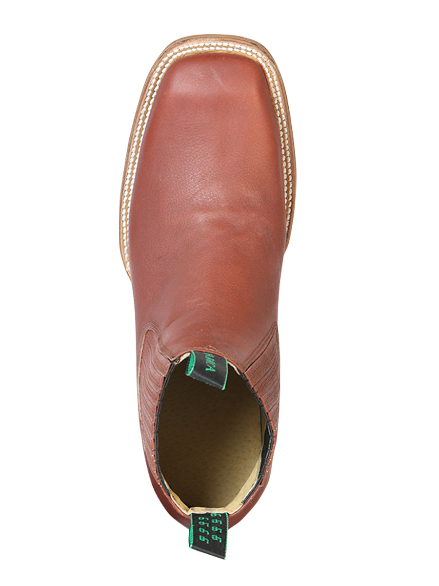 Botines Vaqueros Rodeo Clasicos de Piel Genuina para Hombre 'La Barca' - ID: 126413 Botines Vaqueros Rodeo La Barca 