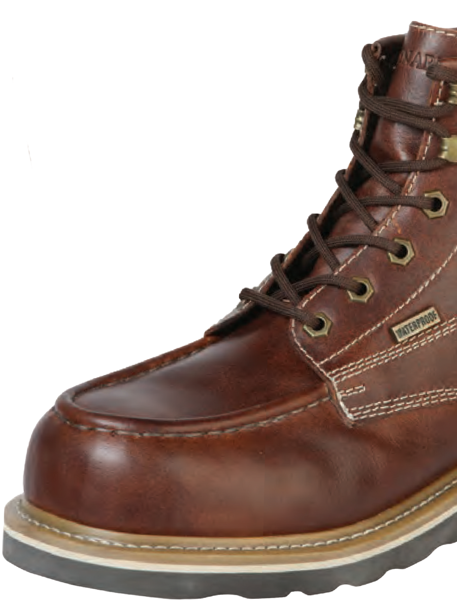 Waterproof Work Boots with Goodyear Lace Construction with Genuine Leather Fiber Toe for Men 'Centenario' - ID: 126423 Waterproof Work Boots Centenario