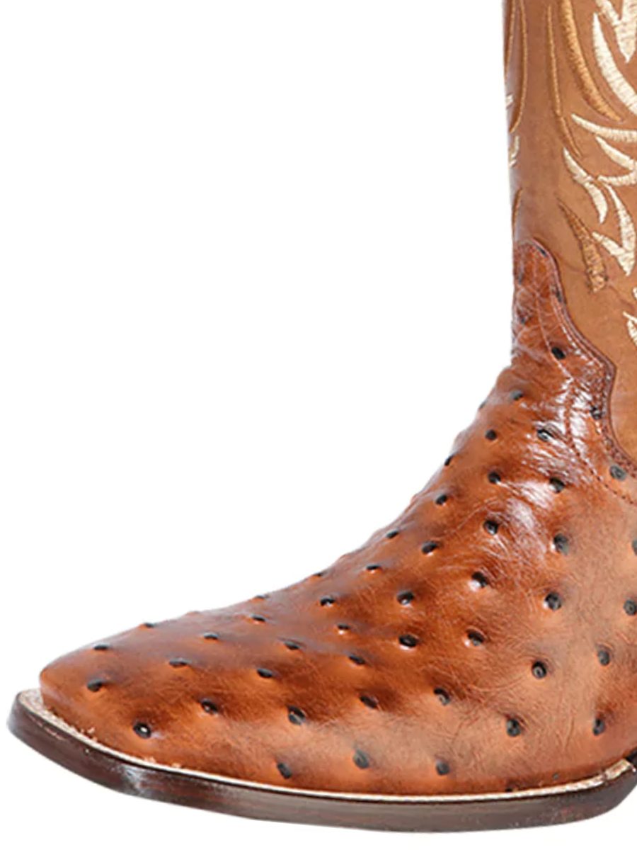 Cowboy Boots Imitation Ostrich Engraved in Cow Leather for Men 'Jar Boot's' - ID: 126481