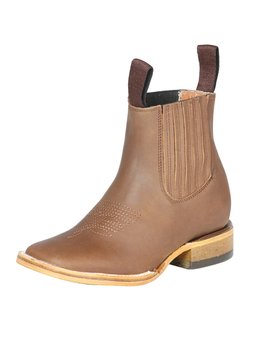 Classic Genuine Leather Cowboy Boots for Children 'Jar Boots' - ID: 126602
