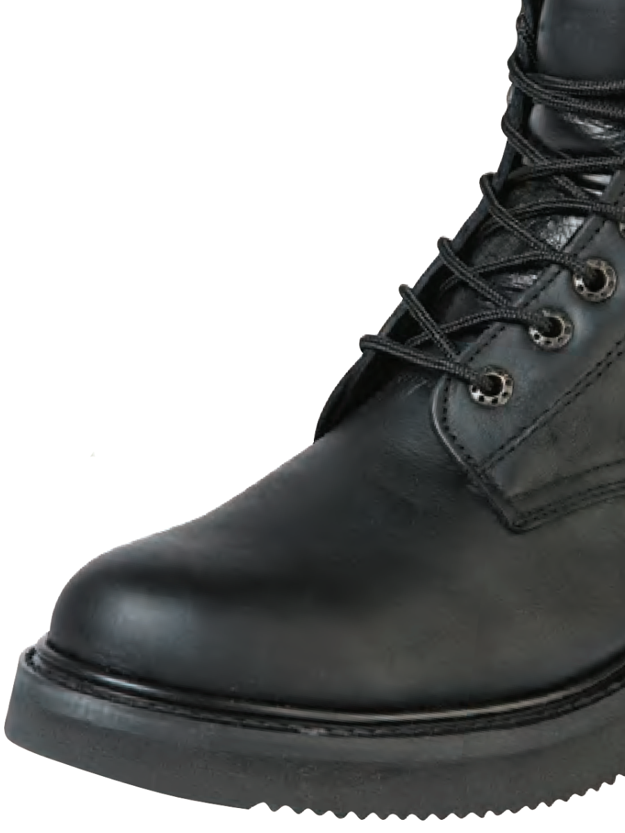Lace-Up Work Boots with Soft Toe Genuine Leather for Men 'El General' - ID: 126650 Work Boots El General
