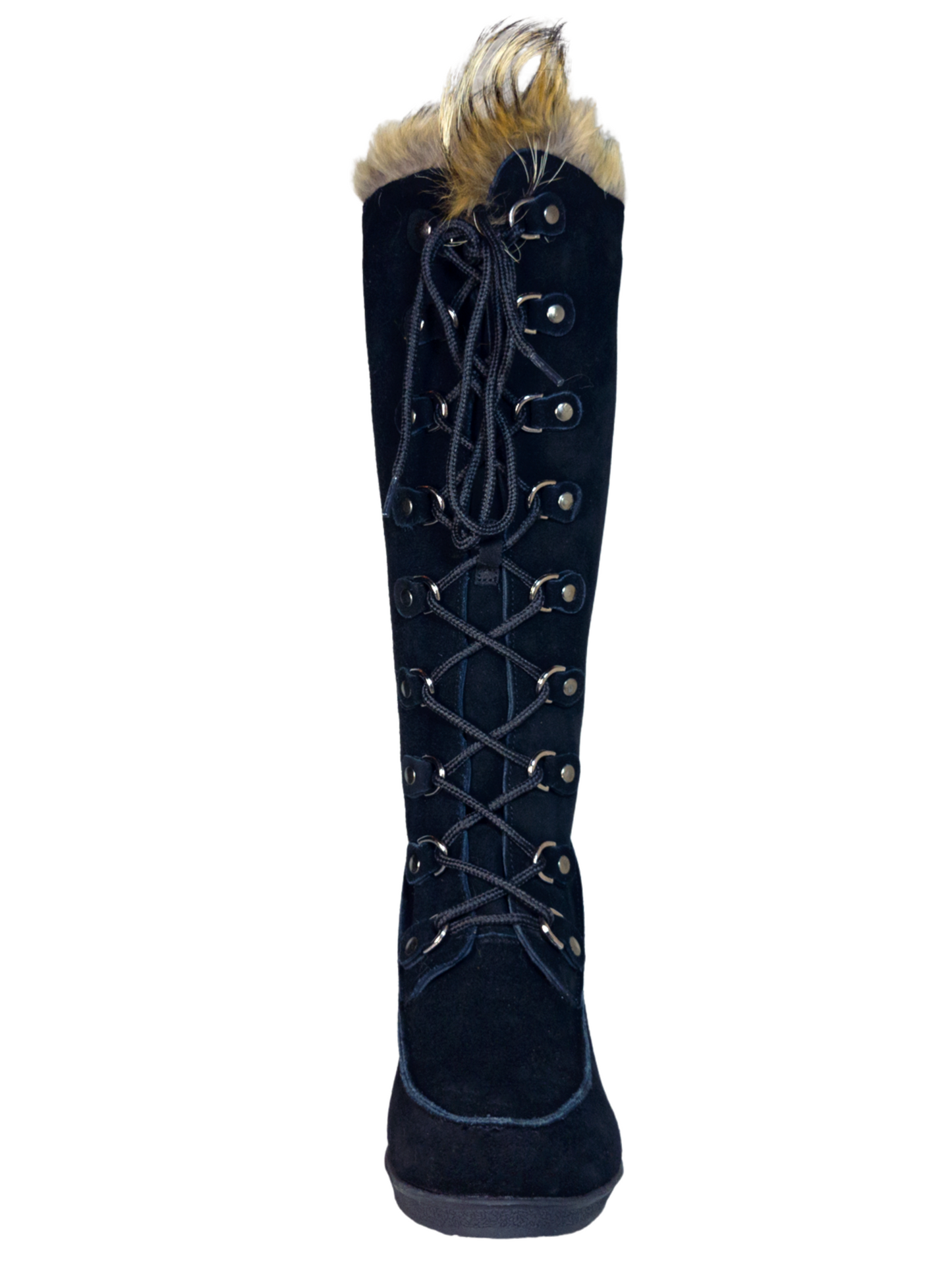 Botas de Invierno de Cuña de Piel Gamuza/Pelo de Zorro para Mujer 'Bearpaw' - ID: 7133 Winter Boots Bearpaw 