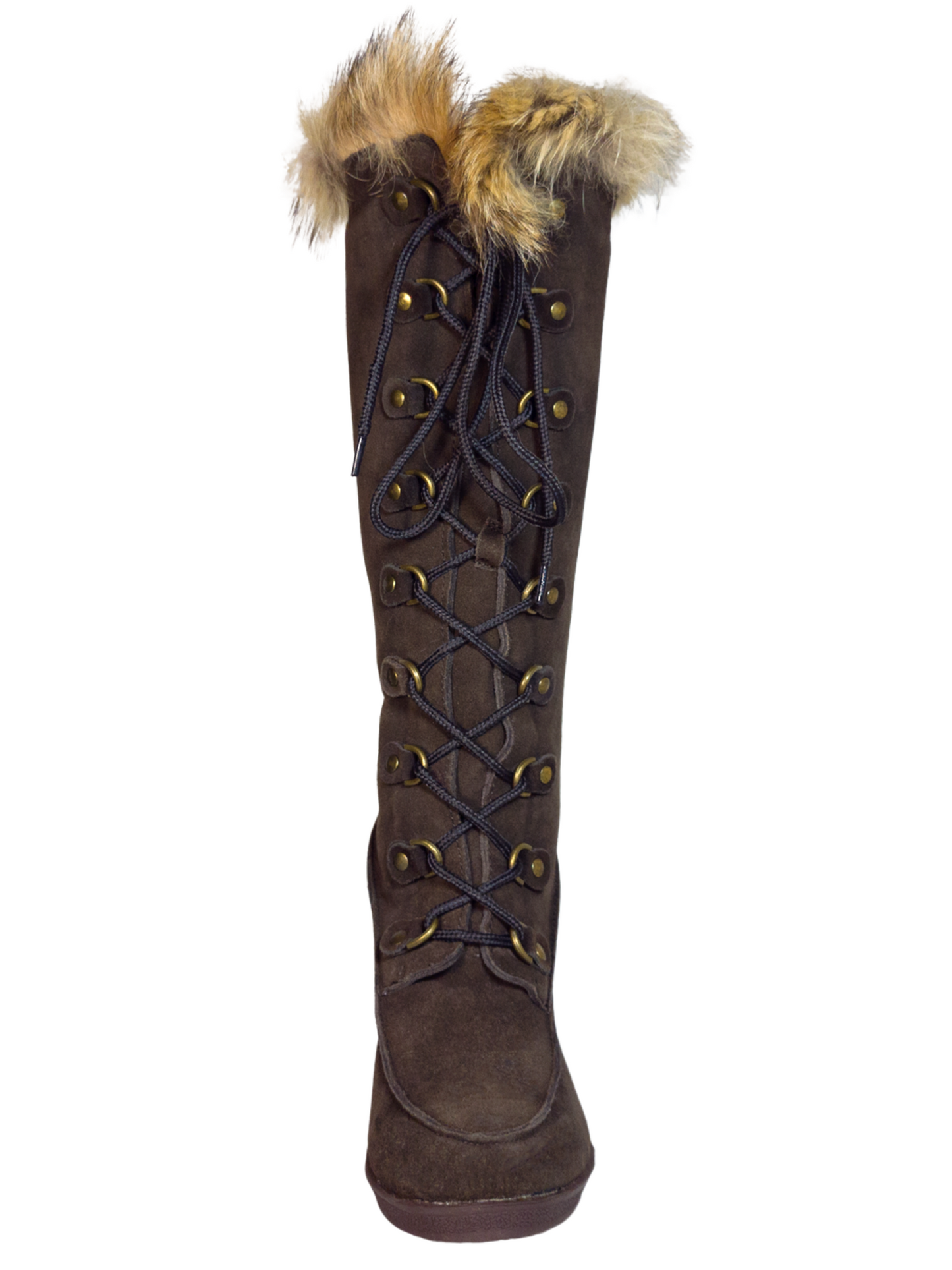 Botas de Invierno de Cuña de Piel Gamuza/Pelo de Zorro para Mujer 'Bearpaw' - ID: 7133 Winter Boots Bearpaw 