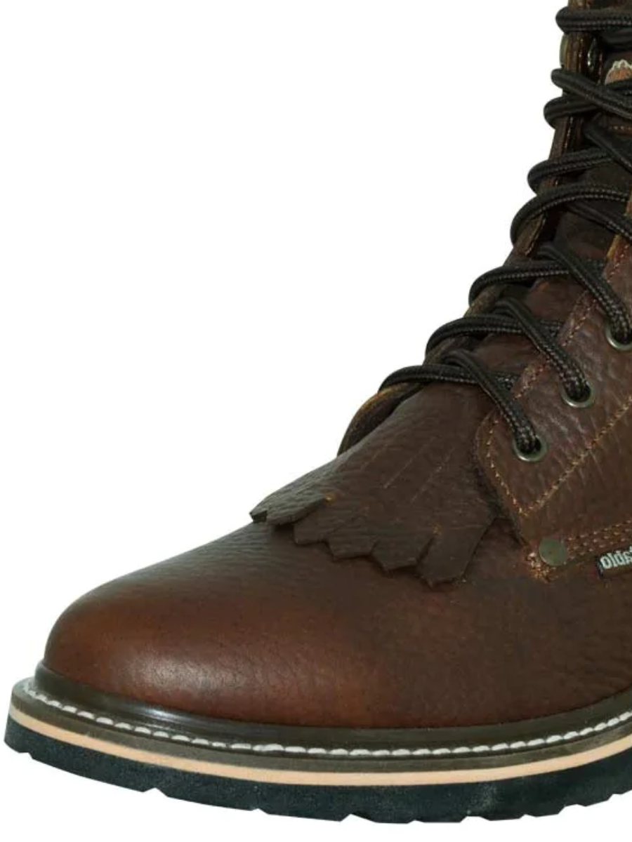 Genuine Leather Soft Toe Lace-up Work Boots for Men 'Stable' - ID: 40963