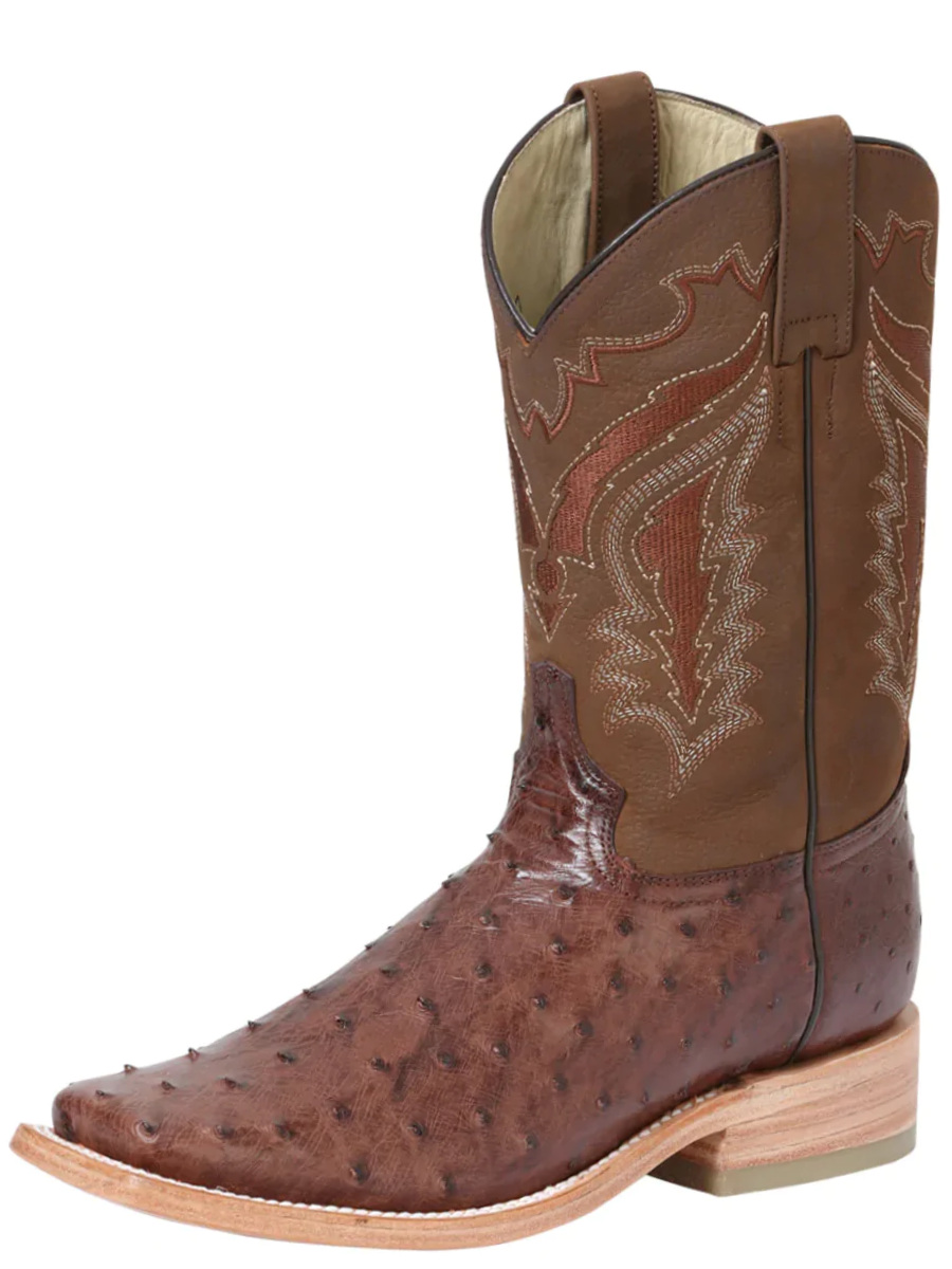 Original Ostrich Rodeo Exotic Cowboy Boots for Men '100 Years' - ID: 42150