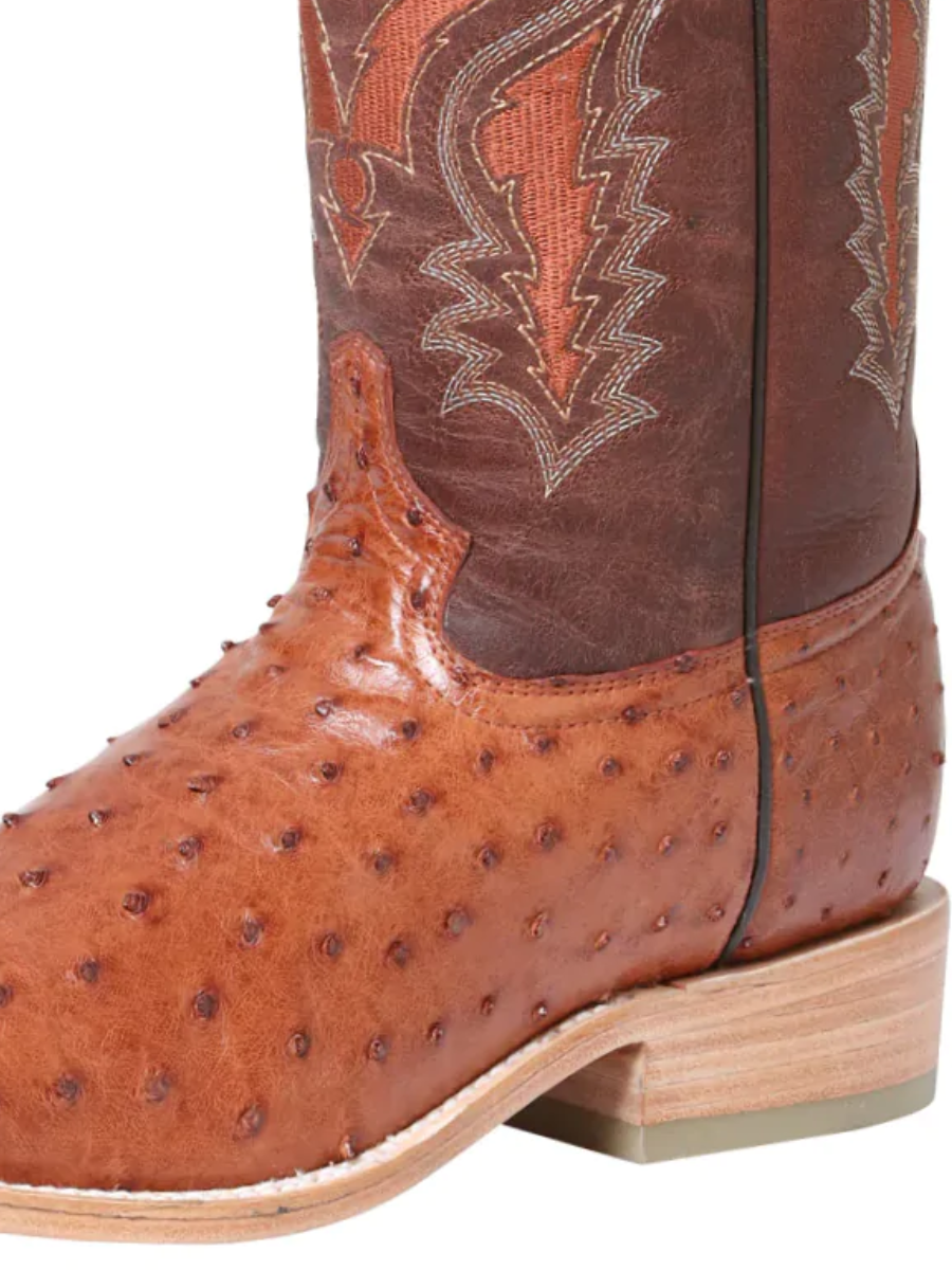 Original Ostrich Rodeo Exotic Cowboy Boots for Men '100 Years' - ID: 42152