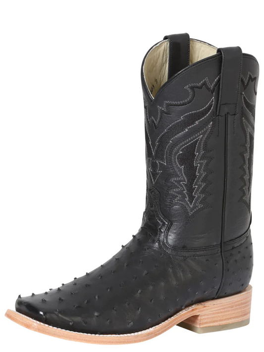 Original Ostrich Rodeo Exotic Cowboy Boots for Men '100 Years' - ID: 42153