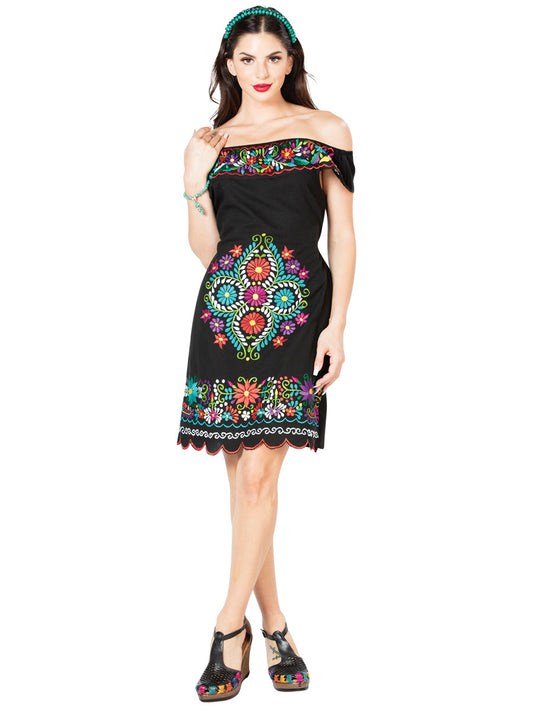 Handmade Embroidered Flower Dress for Woman