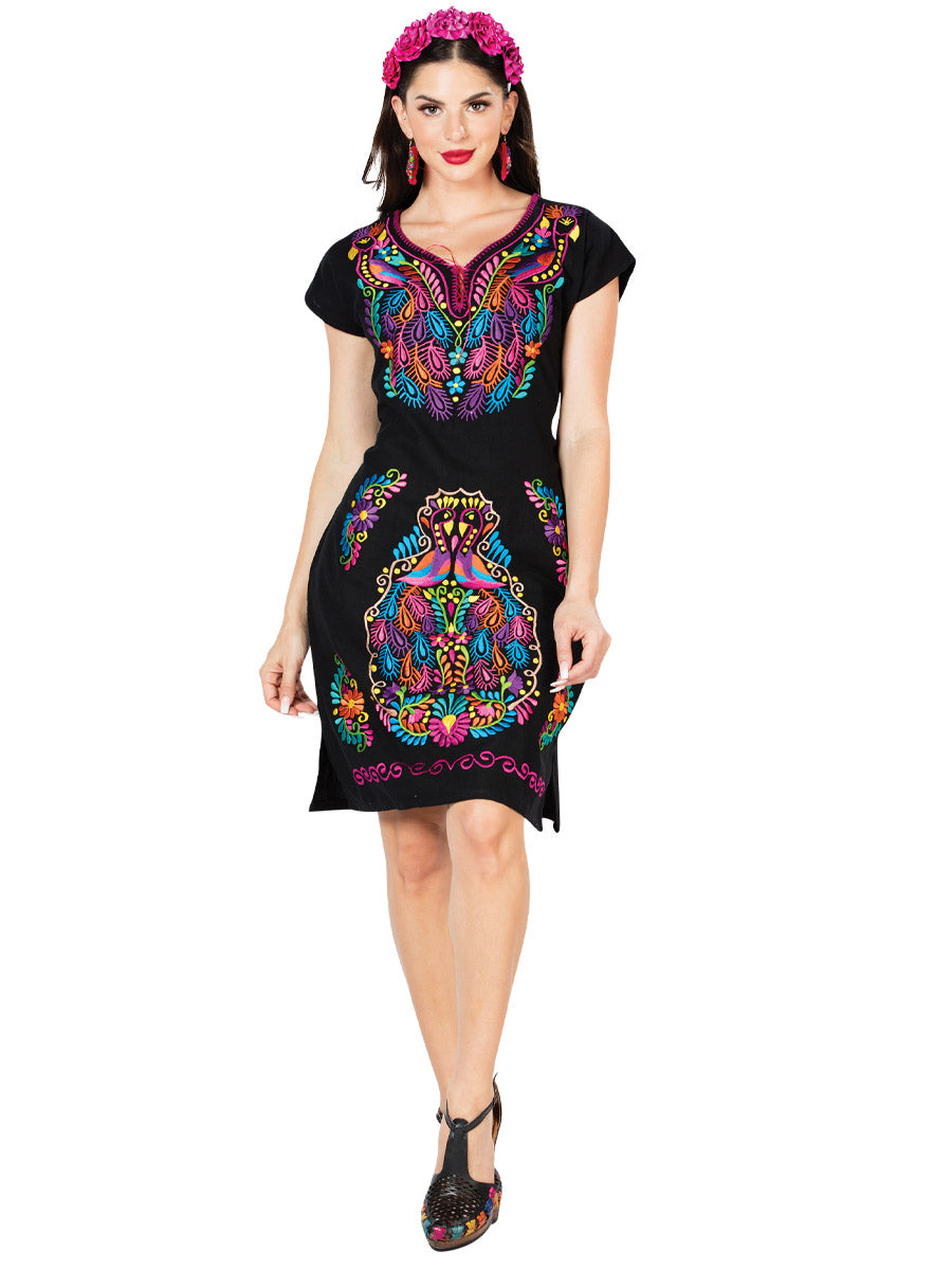 Handmade Embroidered Flower Dress for Woman