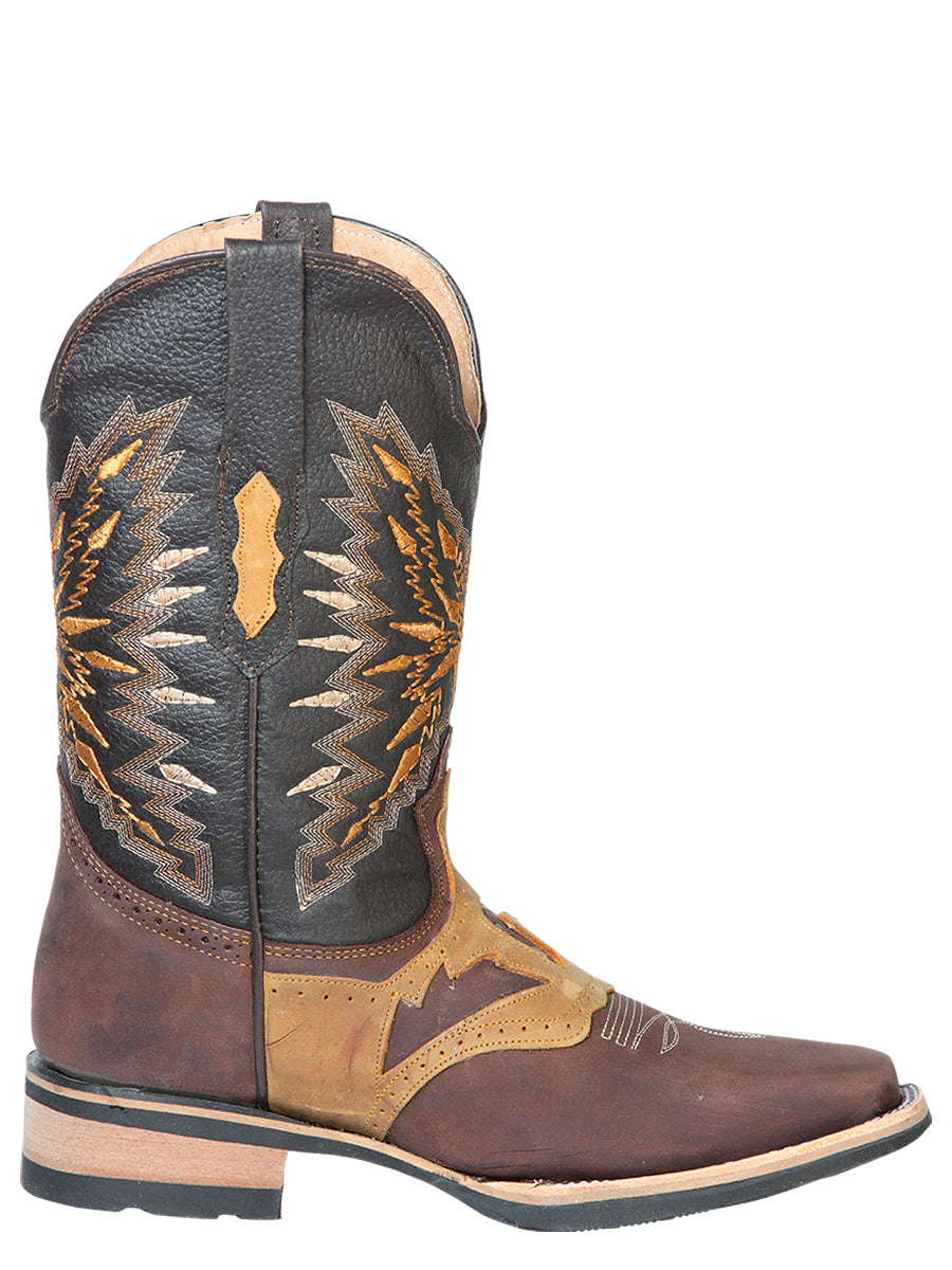 Rodeo Cowboy Boots with Genuine Leather Mask for Men 'El General' - ID: 126230 Cowboy Boots El General